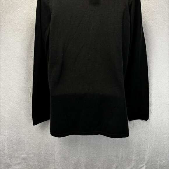 NEW Quacker Factory Floral Sequin Sweater Size XS Black Holiday Long Sleeve Top - Picture 13 of 13